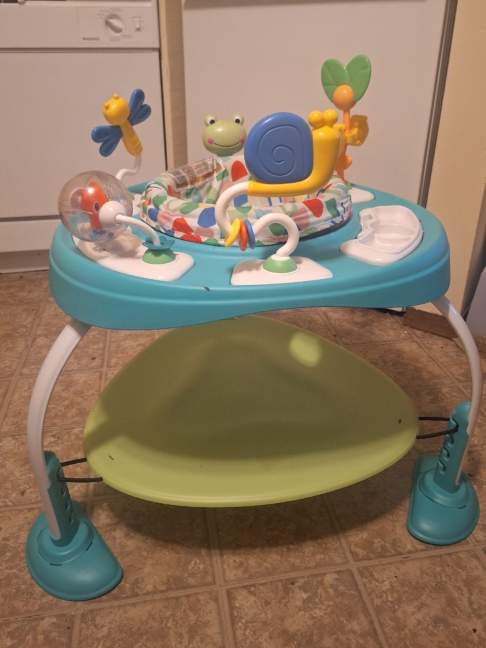 Bright Starts Bounce Bounce Baby 2-in-1 Activity Center Jumper & Table, Playful